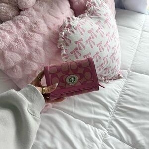 Y2K Coach Barbie Pink Monogram Wallet Turlock
